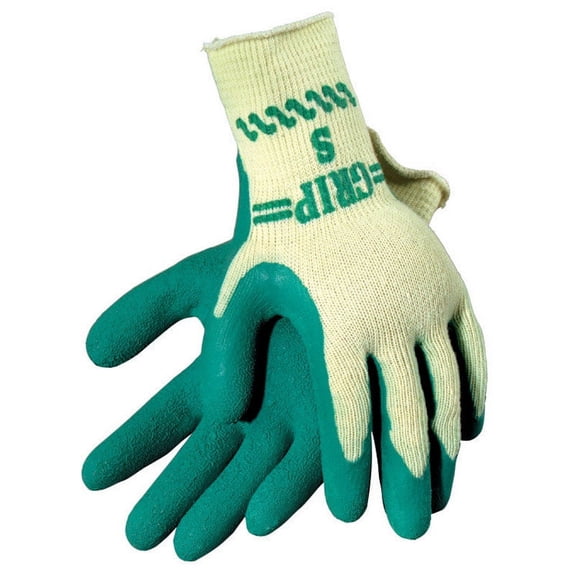 Atlas Unisex Indoor and Outdoor Rubber Coated Gardening Gloves Green/Yellow M