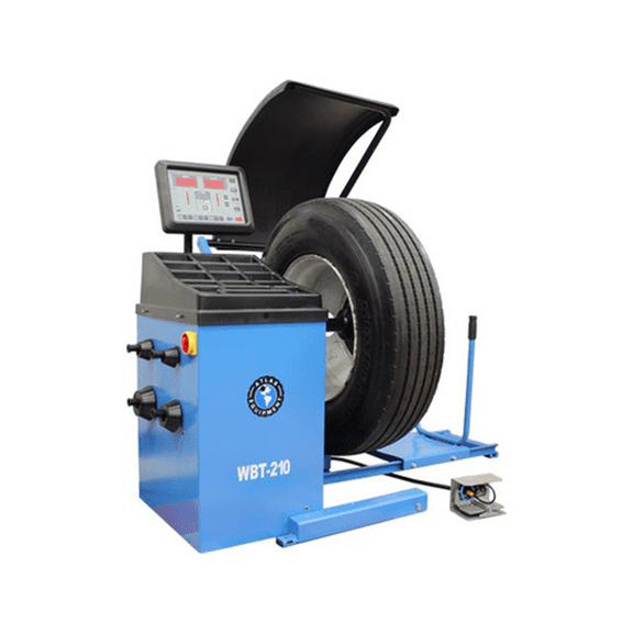 Atlas Automotive Equipment WBT-210 Balancer, Versatile 14-Inch Rims to 300 lbs. Tires, Heavy Duty Shaft, Self-Diagnosing, Static/Dynamic, Cone Sets for Cars, Automatic Start/Stop, Accessory Kit