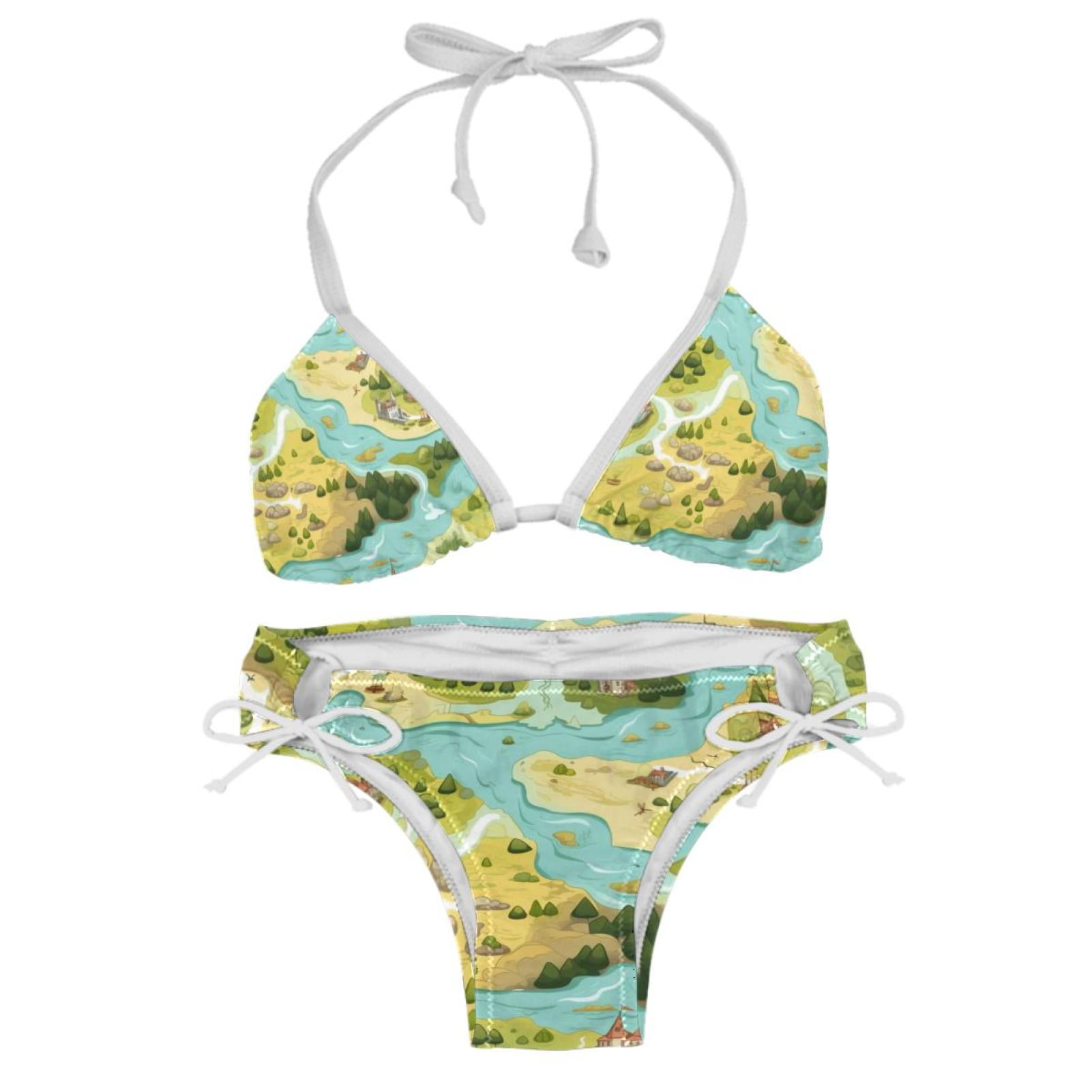 Atlas Women's Swim Suit Bikini Set 2-Pack with Detachable Sponge and ...