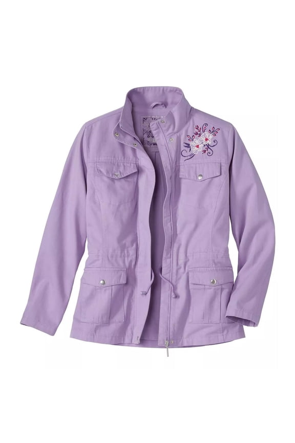 Womens Floral Safari Jacket