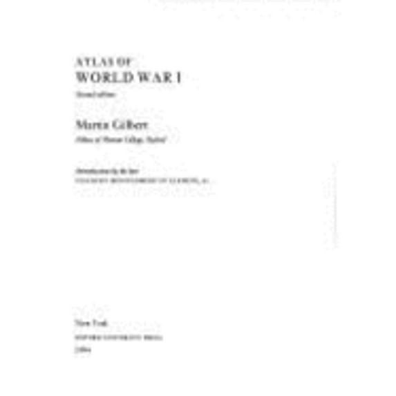 Pre-Owned Atlas of World War I (Hardcover) 0195210751 9780195210750