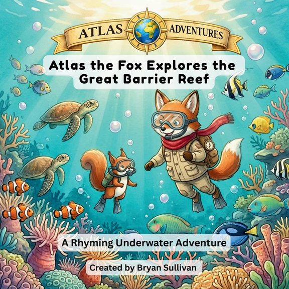 The Atlas Adventures Atlas the Fox Explores the Great Barrier Reef: A Rhyming Underwater Adventure, (Paperback)