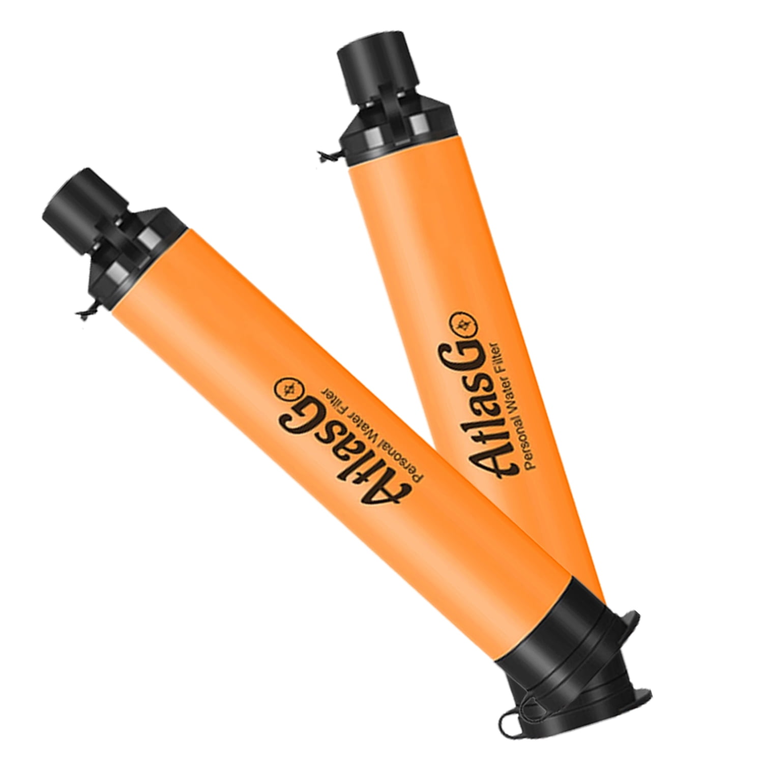 AtlasGo Water Filter Straw, Portable Water Purifier Survival Gear