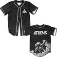 thumbnail image 1 of Atliens Merch Logo Baseball Jacket For Men And Women, Stylish V-neck Short-sleeved T-shirt, 1 of 2
