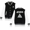 thumbnail image 1 of Atliens Merch Logo Baseball Jersey Unisex Fashion V-neck Button Long Sleeve Casual Jacket, 1 of 2