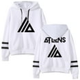 thumbnail image 1 of Atliens Merch Logo Hoodie Unisex Pocketless Double Bar Sleeve Sweatshirt Fashion Pullover, 1 of 2