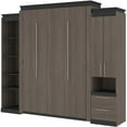 thumbnail image 1 of Atlin Designs 104" Queen Murphy Bed with Narrow Storage in Bark Gray, 1 of 13