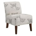 thumbnail image 1 of Atlin Designs Linen Gray Slipper Chair Rectangular Plush 31.5"H Unassembled, 1 of 10