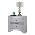 thumbnail image 1 of Atlin Designs 2-Drawer Traditional Wood Nightstand with Jewellery Tray in White, 1 of 4