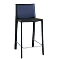 thumbnail image 1 of Atlin Designs 25" Leather Counter Stool in Black (Set of 2), 1 of 4