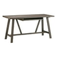 thumbnail image 1 of Atlin Designs 29.5" Modern Solid Wood Writing Office Desk in Wire Driftwood, 1 of 6