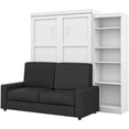 thumbnail image 1 of Atlin Designs 3 Piece Queen Wall Bed Set in White and Gray, 1 of 14