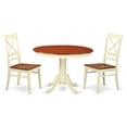 thumbnail image 1 of Atlin Designs 3-piece Kitchen Table Set in Buttermilk and Cherry, 1 of 6