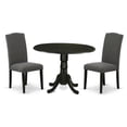 thumbnail image 1 of Atlin Designs 3-piece Wood Dining Set in Black/Dark Gotham Gray, 1 of 6