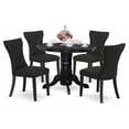 thumbnail image 1 of Atlin Designs 5-piece Wood Dining Room Table Set in Black, 1 of 6