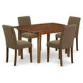 thumbnail image 1 of Atlin Designs 5-piece Wood Dining Set in Mahogany/Coffee, 1 of 6