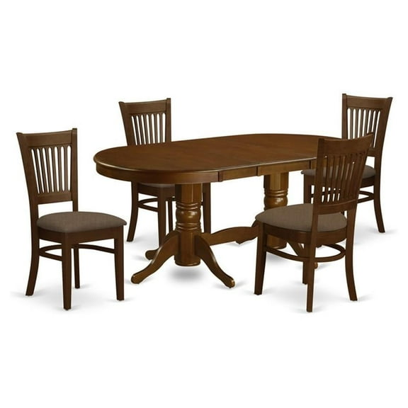 Atlin Designs 5-piece Wood Dining Table Set in Espresso