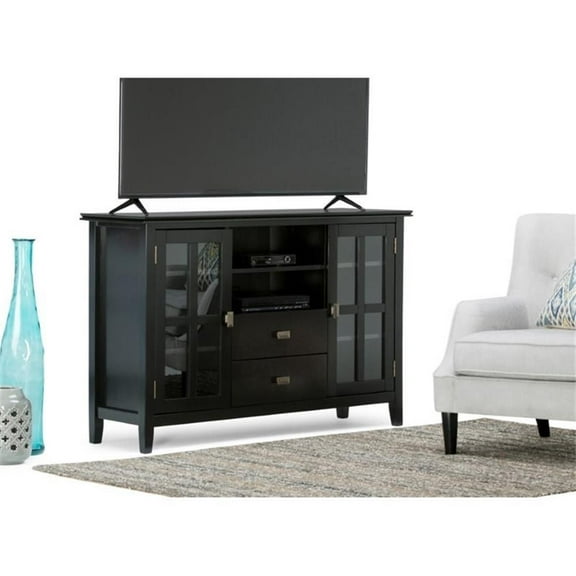 Atlin Designs 53" Tall TV Stand in Black