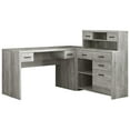 thumbnail image 1 of Atlin Designs 63" L Shaped Computer Desk in Gray, 1 of 3