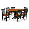 thumbnail image 1 of Atlin Designs 7-piece Wood Dining Set in Black/Cherry, 1 of 6