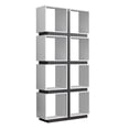 thumbnail image 1 of Atlin Designs Wood White and Gray Bookcase Rectangular 71" Unassembled, 1 of 2