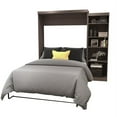 thumbnail image 1 of Atlin Designs 90" Queen Wall Bed with Storage in Bark Gray, 1 of 5