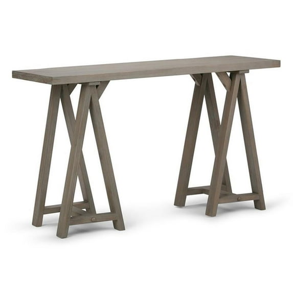 Atlin Designs Console Table in Distressed Gray