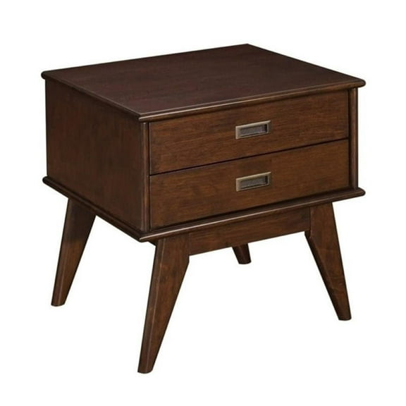 Atlin Designs End Table in Auburn Brown