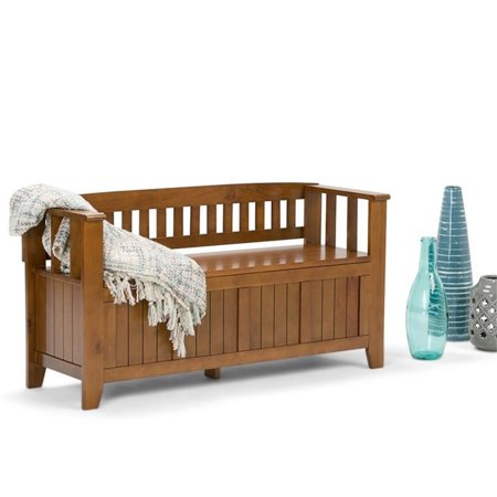 Atlin Designs Entryway Storage Bench in Avalon Brown