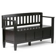 thumbnail image 1 of Atlin Designs Entryway Storage Bench in Coffee Brown, 1 of 4