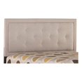 thumbnail image 1 of Atlin Designs Fabric Upholstered Twin Panel Headboard in Cream, 1 of 1