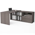 thumbnail image 1 of Atlin Designs L Shape Computer Desk in Bark Gray, 1 of 3