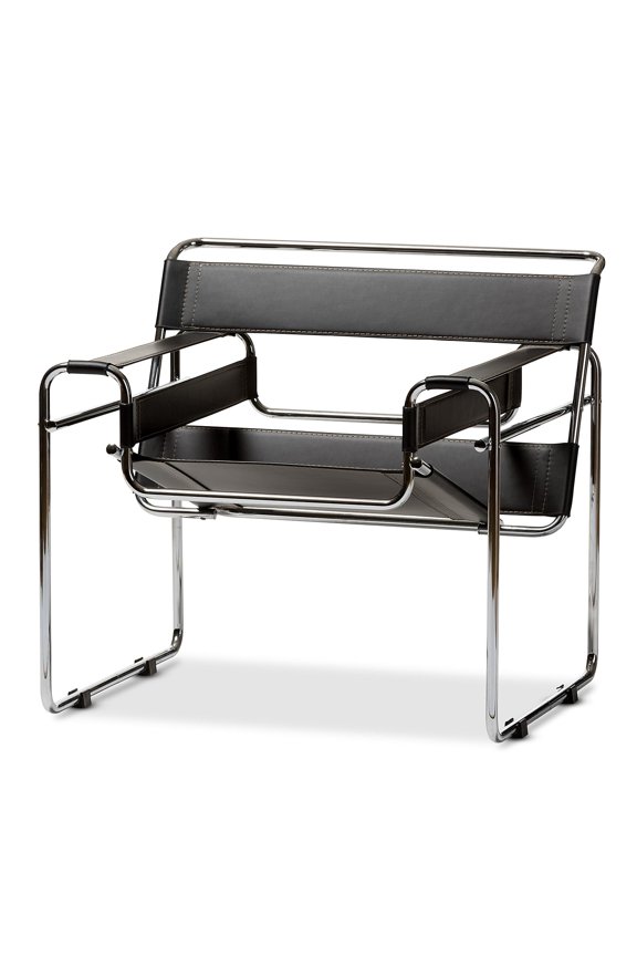 Leather Accent Chair in White