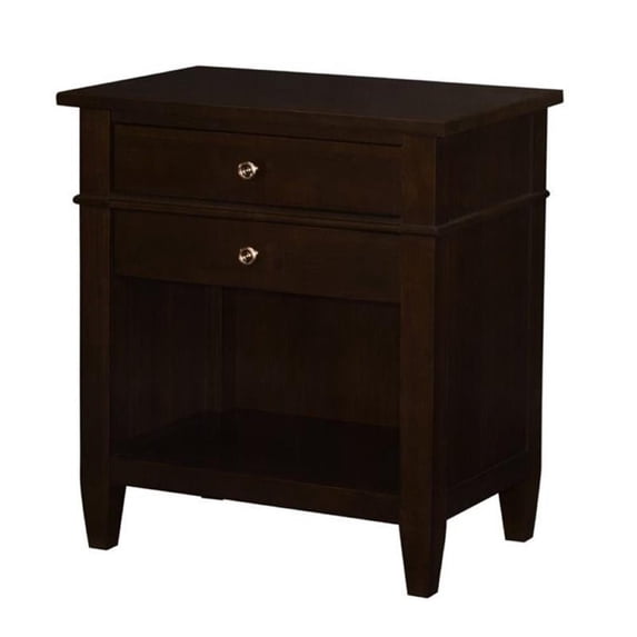 Atlin Designs Nightstand in Tobacco Brown