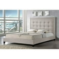 thumbnail image 1 of Atlin Designs Queen Tufted Platform Bed in Light Beige, 1 of 1