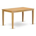 thumbnail image 1 of Atlin Designs Rectangular Traditional Wood Dining Table in Oak, 1 of 3