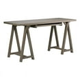 thumbnail image 1 of Atlin Designs Rustic Solid Wood Computer Desk in Distressed Gray, 1 of 6