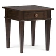 thumbnail image 1 of Atlin Designs Square Contemporary Wood End Table in Dark Tobacco Brown, 1 of 5