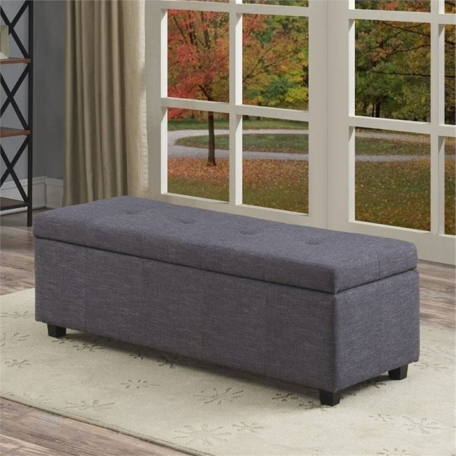 Atlin Designs Storage Bench in Gray