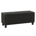 thumbnail image 1 of Atlin Designs Storage Fabric Ottoman in Dark Gray, 1 of 13