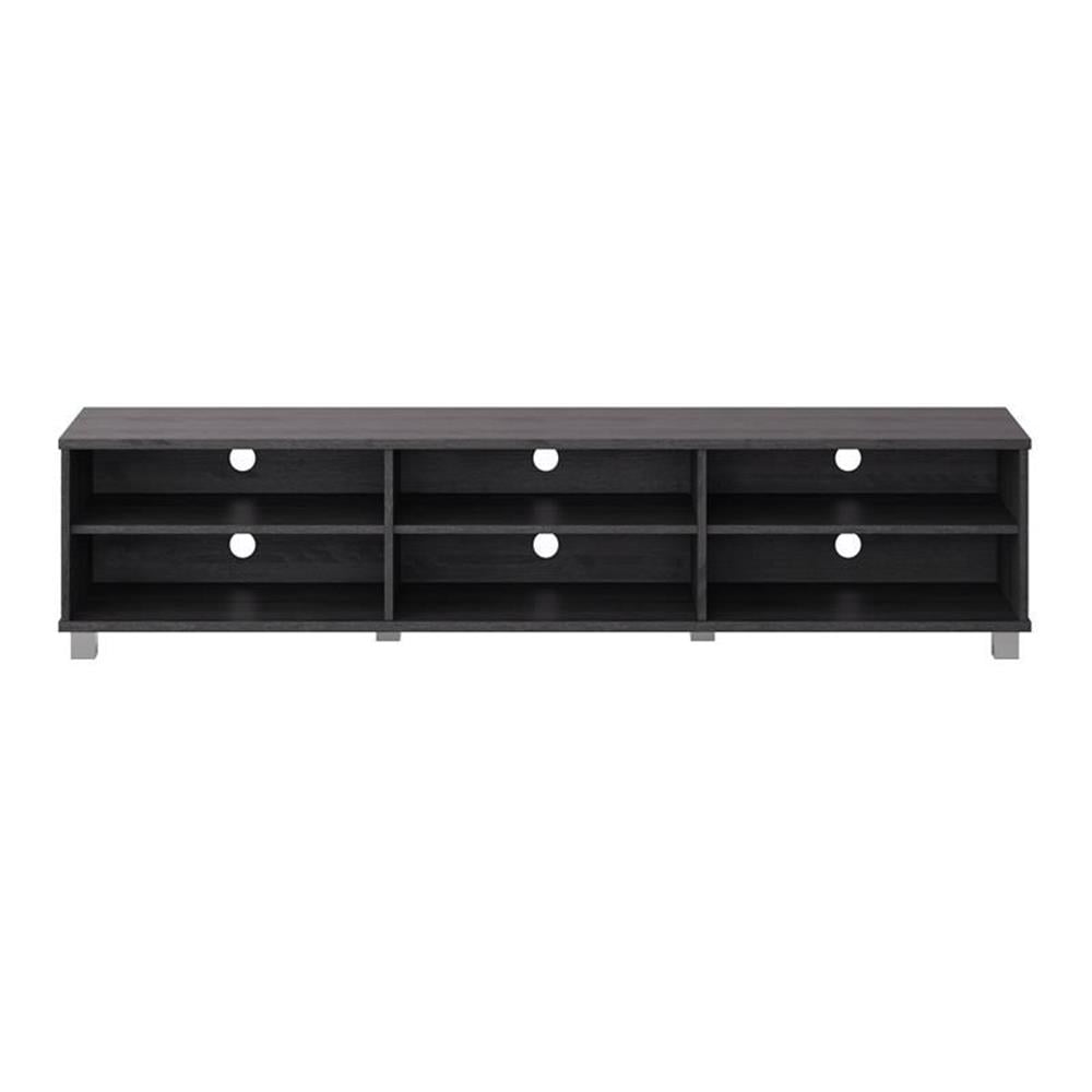 Atlin Designs TV Bench with Glass Cabinets for TVs up to 85
