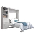 thumbnail image 1 of Atlin Designs Transitional Wood 84" Full Wall Bed with 3-Drawer Set in White, 1 of 5