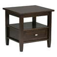 thumbnail image 1 of Atlin Designs Transitional Wood End Side Table in Tobacco Brown, 1 of 5
