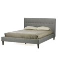 thumbnail image 1 of Atlin Designs Upholstered King Platform Bed in Gray, 1 of 3