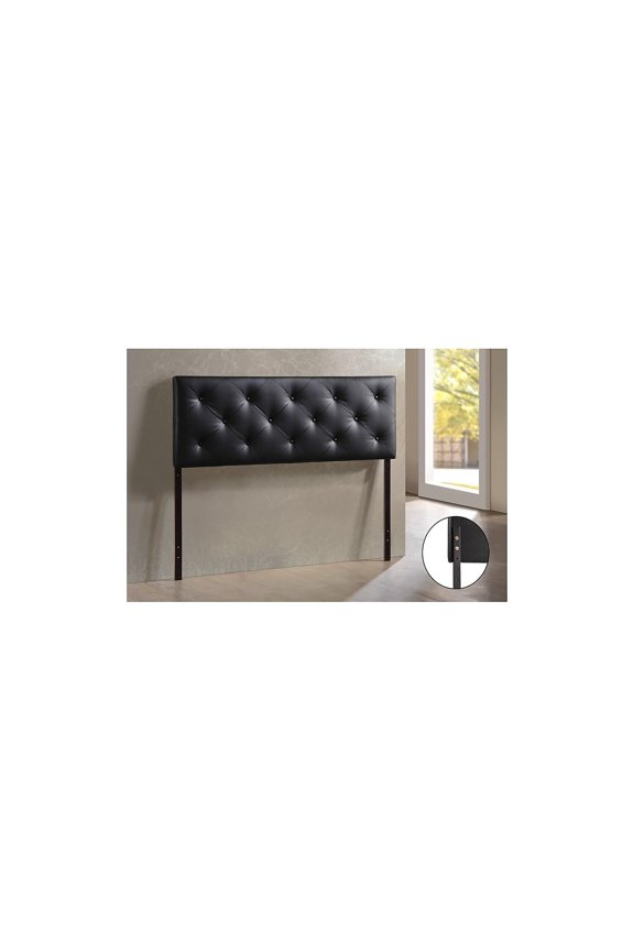 Upholstered Queen Faux Leather Headboard