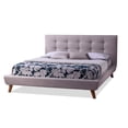 thumbnail image 1 of Atlin Designs Upholstered Queen Platform Bed in Beige, 1 of 4