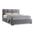 thumbnail image 1 of Atlin Designs Upholstered Queen Platform Bed in Gray, 1 of 4