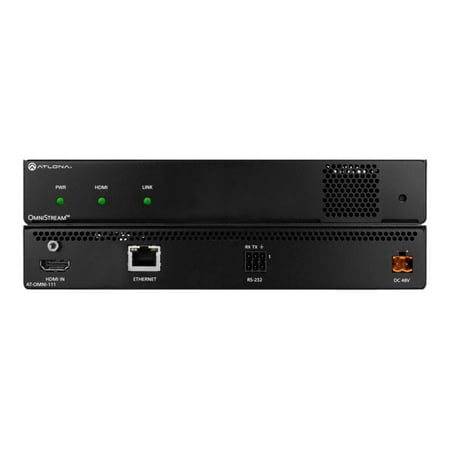 Atlona - OmniStream Single-Channel Networked AV Encoder - Black
