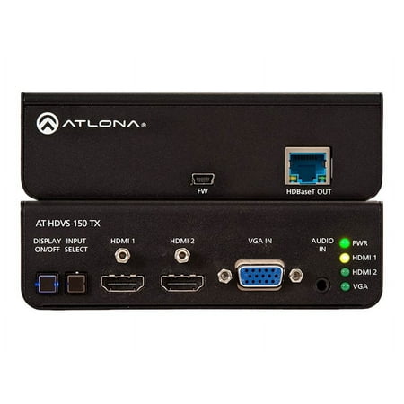 Atlona - 3-Input HDMI and VGA Switcher - Black