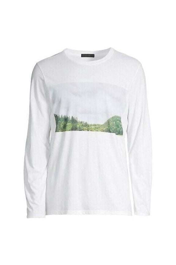 Anthony Thomas Melillo Men's  Scenic Long Sleeve Graphic Tee White-2XL